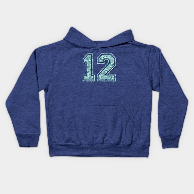 12 man Kids Hoodie by chriswig